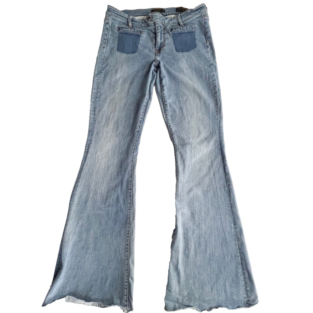 Genetic Denim Visionaries Nevena 'The Adriane' Wide Leg Flare Jeans Y2K Indie - Picture 2 of 11